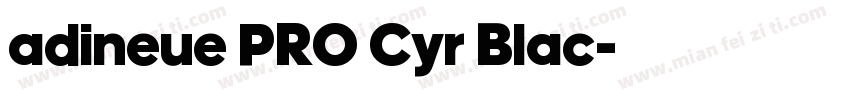 adineue PRO Cyr Blac字体转换